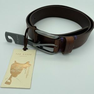 Ted Baker NWT Brown Leather Belt Size 32
